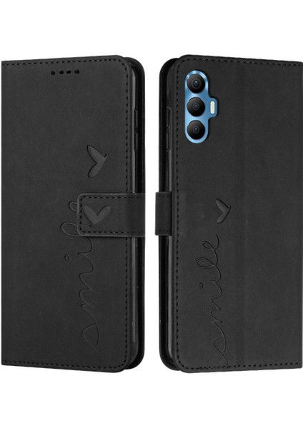 Tecno Spark 8 Pro Için Kılıf Yan Toka Darbeye Kapak Kapak Tam Pu (Yurt Dışından)