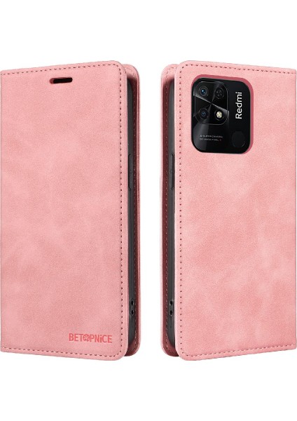Xiaomi Redmi 10C Pu Deri Koruyucu Folio Cüzdan Manyetik (Yurt Dışından)