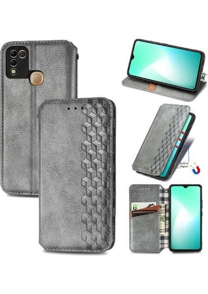 Infinix Sıcak 11 Oyun Flip Kapak Zarif Iş Deri Kılıf (Yurt Dışından)