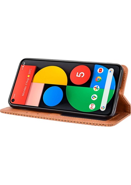Google Piksel 5 Pu Deri Cüzdan Manyetik Kapatma Için Kılıf (Yurt Dışından) fırsatları
