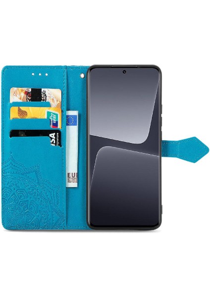 Xiaomi 13 Için Kılıf Pro Darbeye Zarif Desen Kapak Çevirin Deri (Yurt Dışından)