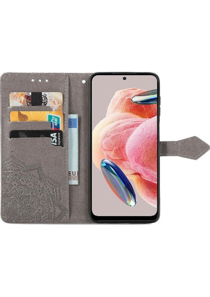 Redmi Not 12 Için Kılıf 4g Darbeye Basit Iş Deri Kılıf Desen (Yurt Dışından)