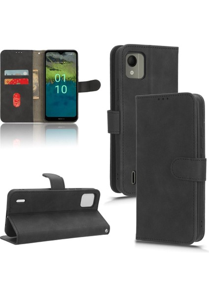 Nokia C110 4g Için Kılıf Tam Koruma Koruyucu Kapak Deri Folio (Yurt Dışından)