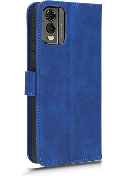 Kart Tutucu Kickstand Deri Folio Flip Case ile Nokia C32 Için Kılıf (Yurt Dışından)