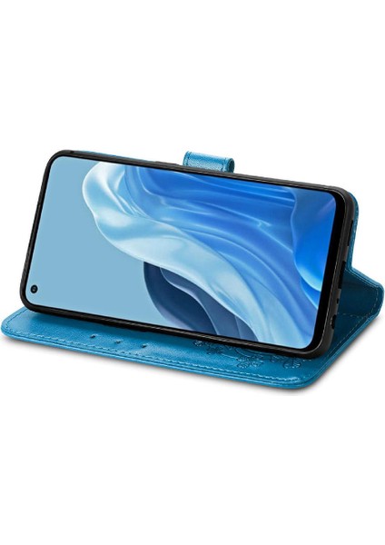 Oppo Case 7 4g Için Kılıf Kapak Çevirin Kılıf Dört Yapraklı Yonca Zarif (Yurt Dışından) fiyatları