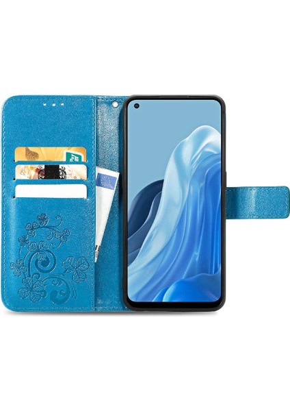 Oppo Case 7 4g Için Kılıf Kapak Çevirin Kılıf Dört Yapraklı Yonca Zarif (Yurt Dışından) modelleri