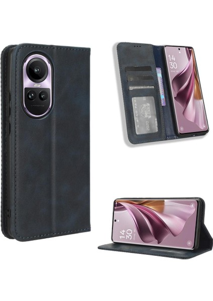 Oppo Oppo 10 Pro 5g Pu Deri Cüzdan Manyetik Kapatma Için Kılıf (Yurt Dışından)