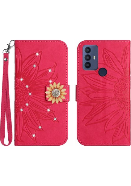 Tcl 30 Se Telefon Kapak Için Kılıf Kart Tutucu Darbeye Tpu Kabuk Pu Flip (Yurt Dışından)