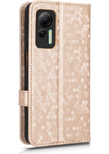 Ulefone Not 14 Için Kılıf Manyetik Toka Deri Cüzdan Kapak Geometrik (Yurt Dışından)
