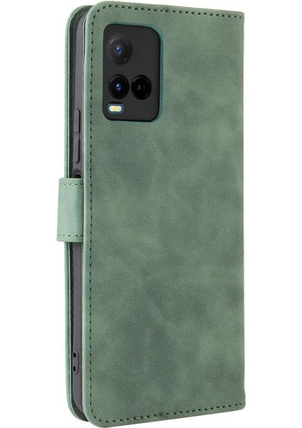 Vivo Y21/Y33S Kart Ekleme Deri Folio Flip Case Tam Için Kılıf (Yurt Dışından) modelleri