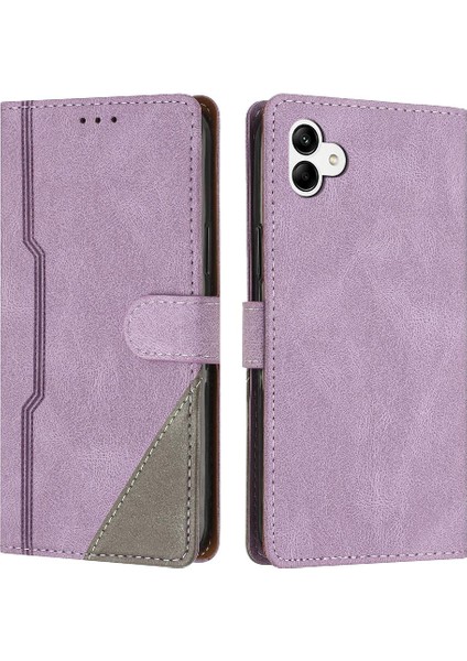 Samsung Galaxy A04E Kart Yuvaları Için Kılıf Kapak Handy Standı Pu Deri (Yurt Dışından)