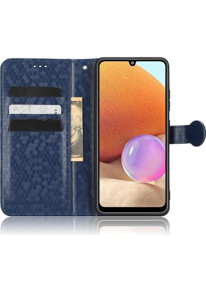 Samsung Galaxy A32 4g Deri Cüzdan Kapak Için Kılıf Geometrik Desen (Yurt Dışından) fırsatları