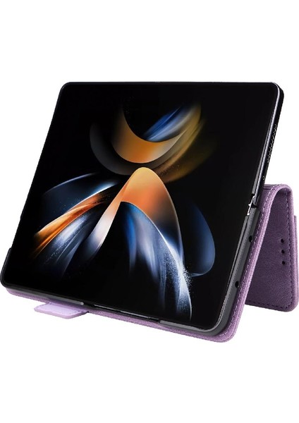 Samsung Galaxy Z Flod 5 Için Kılıf Kart Tutucu Kickstand Tam Kapak ile (Yurt Dışından)