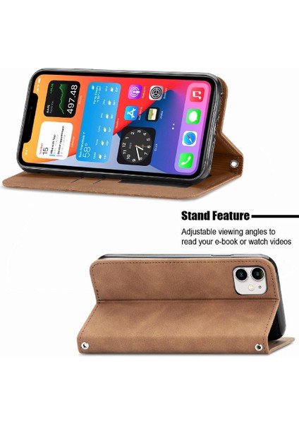 Iphone 11 Için Kılıf Darbeye Cüzdan Basit Iş Kapak Çevirin Deri (Yurt Dışından) indirimleri