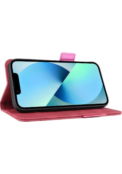 Kart Tutucu Kickstand Deri Folio Flip ile iphone 14 Pro Max Için Kılıf (Yurt Dışından)