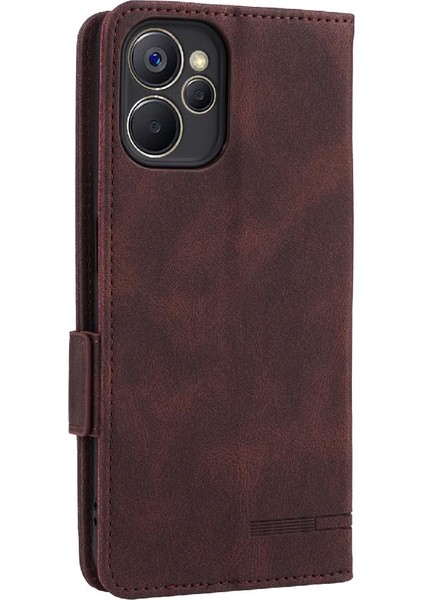 Kart Tutucu Kickstand ile Oppo REALME9I 5g Tam Koruma Için Kılıf (Yurt Dışından) modelleri
