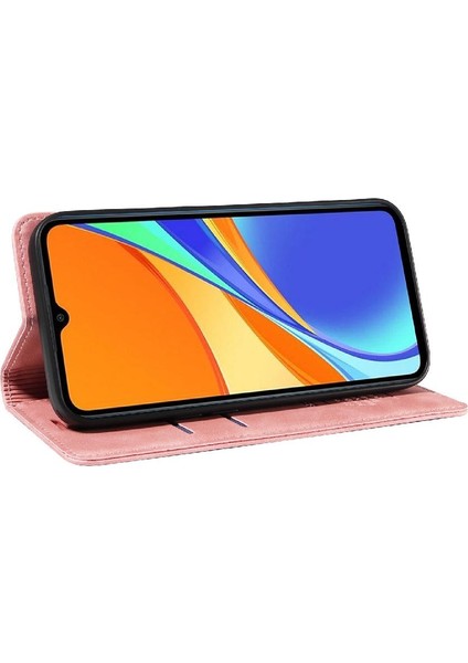 Xiaomi Redmi 9c Için Kılıf Pu Deri Manyetik Koruyucu Folyo Cüzdan (Yurt Dışından) modelleri