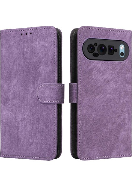 Google Piksel 9 Pro Flip Folio Cüzdan Rfıd Engelleme Kart Yuvaları Pu Için Kılıf (Yurt Dışından)