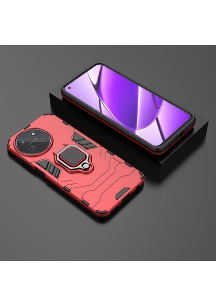 Realme 11 4g Darbeye Dayanıklı Kapak Için Kılıf Kickstand 360 &deg; Dönen Halka Damla (Yurt Dışından)