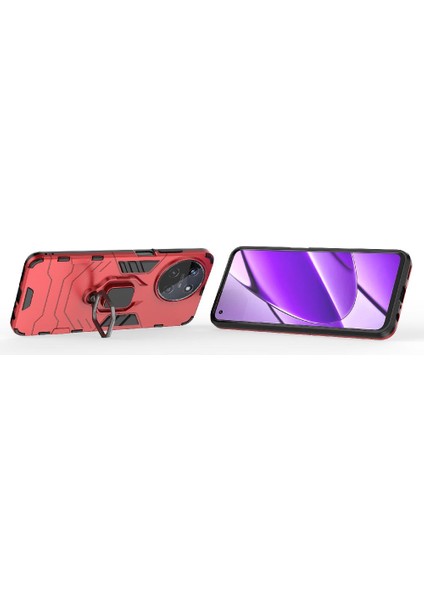 Realme 11 4g Darbeye Dayanıklı Kapak Için Kılıf Kickstand 360 &deg; Dönen Halka Damla (Yurt Dışından)
