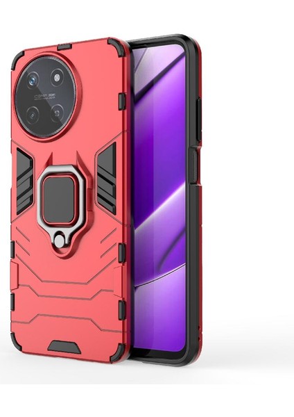 Realme 11 4g Darbeye Dayanıklı Kapak Için Kılıf Kickstand 360 &deg; Dönen Halka Damla (Yurt Dışından)