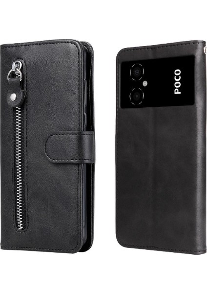 Xiaomi Poco C40 Fermuar Koruyucu Kapak Kart Yuvası Tutucular Deri (Yurt Dışından)