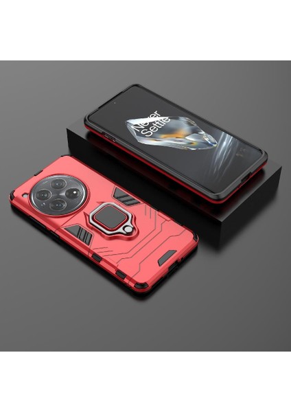Oneplus 12 5g Için Kılıf 360 &deg; Dönen Halka Darbeye Kapak Kickstand Damla (Yurt Dışından) modelleri