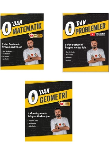 0’dan Problemler - Geometri - Matematik Soru Bankası 3 Kitap