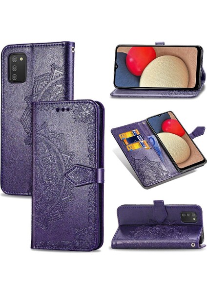 Samsung A02S Kılıf Için Kılıf Zarif Desen Kapak Çevirin Darbeye (Yurt Dışından)