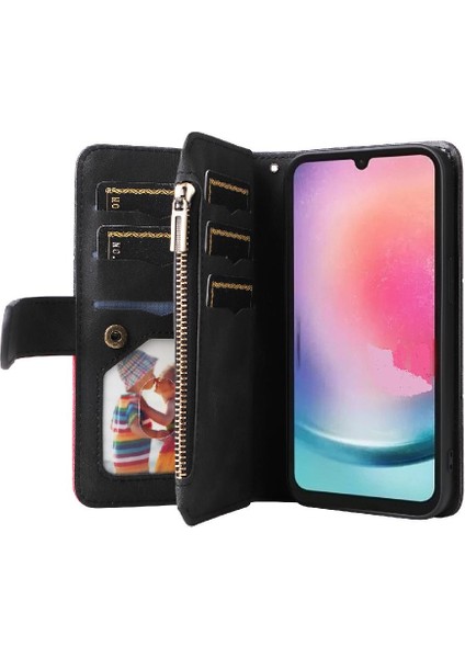 Samsung Galaxy A24 5g Fermuar Cüzdan Tarzı Iki Renkli Dikiş (Yurt Dışından) indirimleri