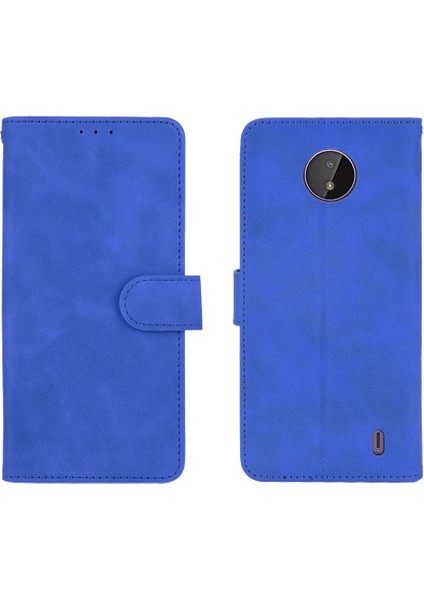 Kart ile Nokia C10 Deri Folio Flip Case Kart Ekleme Için Kılıf (Yurt Dışından)