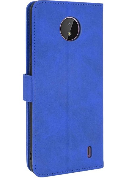 Kart ile Nokia C10 Deri Folio Flip Case Kart Ekleme Için Kılıf (Yurt Dışından)