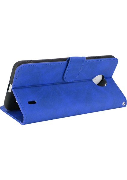 Kart ile Nokia C10 Deri Folio Flip Case Kart Ekleme Için Kılıf (Yurt Dışından)