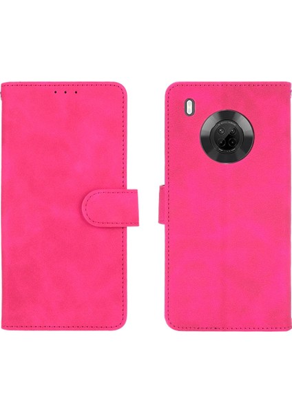 Kart ile Huawei Y9A Tam Koruma Deri Folio Flip Case Için Kılıf (Yurt Dışından)