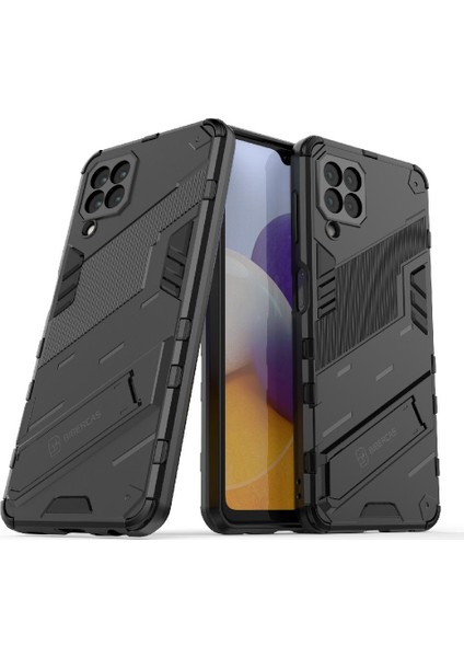 Samsung Galaxy A22 4g Kickstand Koruyucu Kapak Sağlam Askeri Için Kılıf (Yurt Dışından)