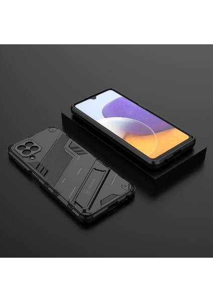 Samsung Galaxy A22 4g Kickstand Koruyucu Kapak Sağlam Askeri Için Kılıf (Yurt Dışından) modelleri