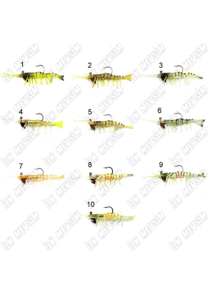 3049 Magic Shrimp 3D 7,6cm 5,5gr Karides Silikon Yem fiyatları
