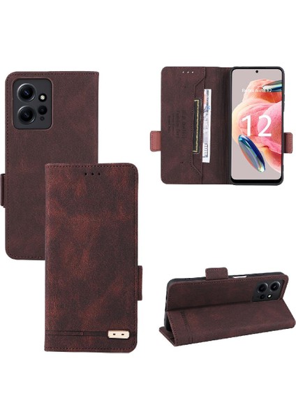 Xiaomi Redmi Için Kılıf NOTE12 4g Deri Folio Flip Case Tam Koruma (Yurt Dışından)