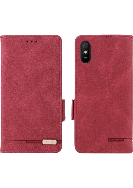 Kart Tutucu Kickstand Koruyucu Kapak ile Xiaomi Redmi 9A Için Kılıf (Yurt Dışından)