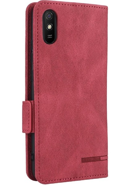 Kart Tutucu Kickstand Koruyucu Kapak ile Xiaomi Redmi 9A Için Kılıf (Yurt Dışından)