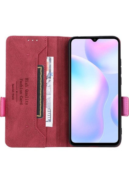 Kart Tutucu Kickstand Koruyucu Kapak ile Xiaomi Redmi 9A Için Kılıf (Yurt Dışından)