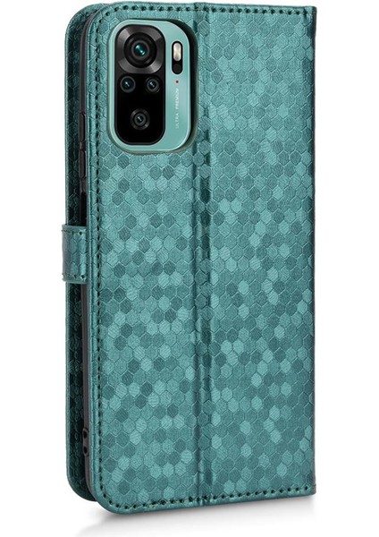 Xiaomi Redmi Için Not 10 4g Deri Cüzdan Kapak Geometrik Desen (Yurt Dışından) modelleri