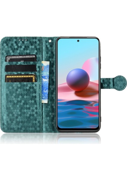 Xiaomi Redmi Için Not 10 4g Deri Cüzdan Kapak Geometrik Desen (Yurt Dışından) indirimleri