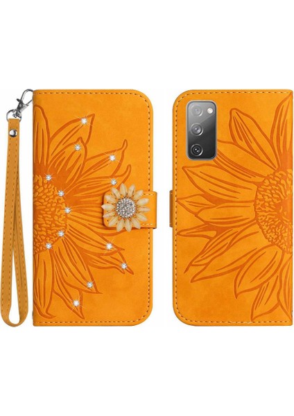 Samsung Galaxy S20 Fe Telefon Kılıfı Için Kılıf Kart Tutucu Pu Deri Flip Tpu (Yurt Dışından)