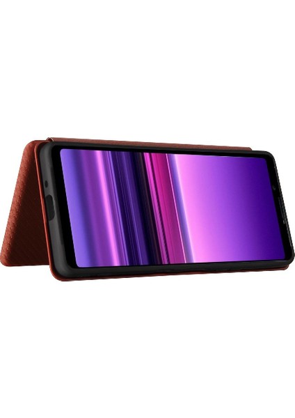 Sony Xperia 1 Iii Deri Folio Flip Case Kart Ekleme ile Kılıf (Yurt Dışından) modelleri