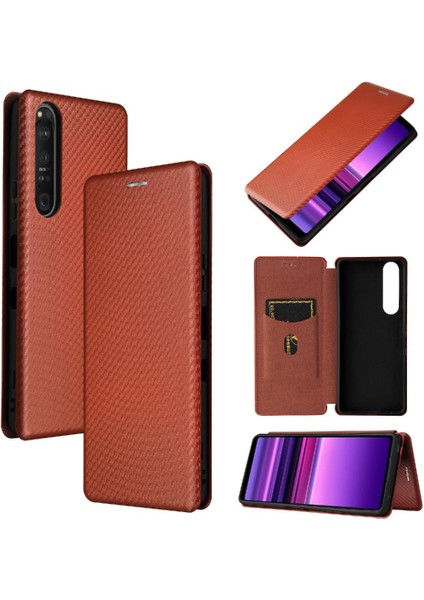 Sony Xperia 1 Iii Deri Folio Flip Case Kart Ekleme ile Kılıf (Yurt Dışından) indirimleri