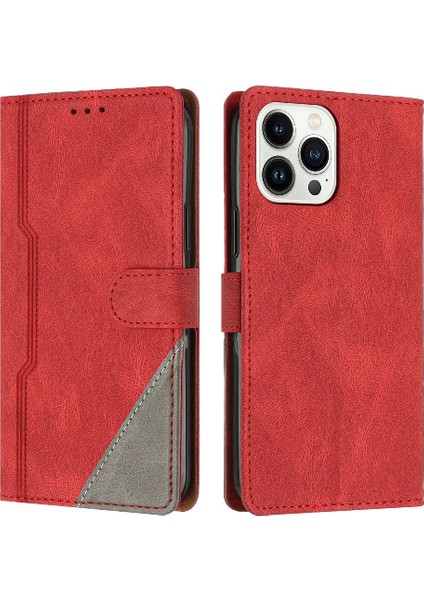 Iphone 12 Için Kılıf Pro Manyetik Kapatma Handy Standı Kart Yuvaları Kapak Pu (Yurt Dışından)