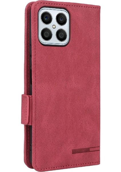 Onur X8 Deri Folio Flip Case Kart Ekleme Koruyucu Tam Için Kılıf (Yurt Dışından)