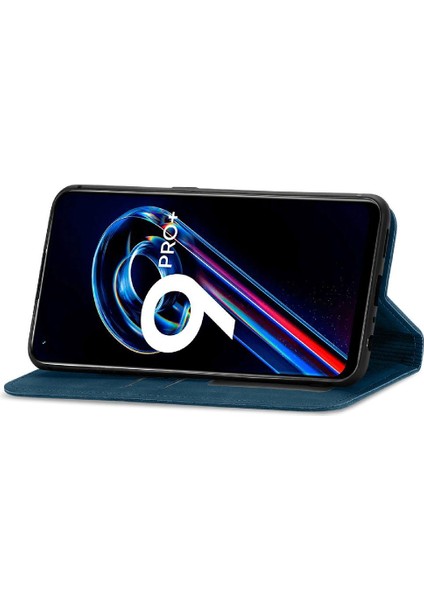 Realme 9 Proplus 5g Cüzdan Basit Iş Fermuar Deri Kılıf (Yurt Dışından)