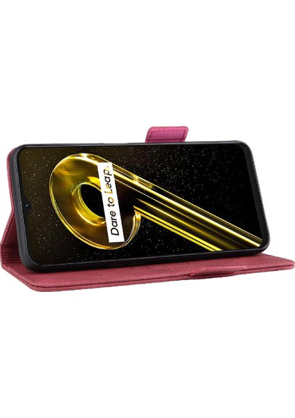 Kart Tutucu Kickstand ile Oppo REALME9I 5g Tam Koruma Için Kılıf (Yurt Dışından) modelleri